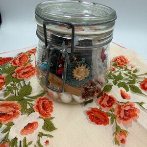 Mystery Jewelry Jar, Vintage to Now All wearable in Hermetic Jar New/used pieces